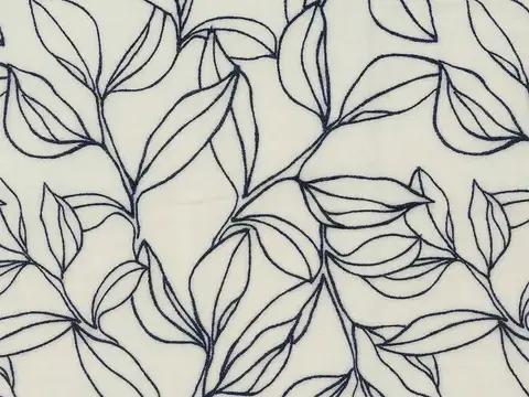 Alendel Pixie drapery fabric swatch in Marine (0861)