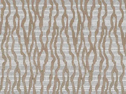 Alendel Poseidon sheer fabric swatch in Brownie (0317)