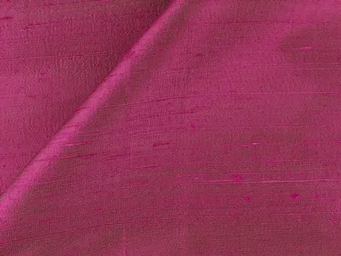 Alendel Shalimar drapery fabric swatch in Cerise (608)
