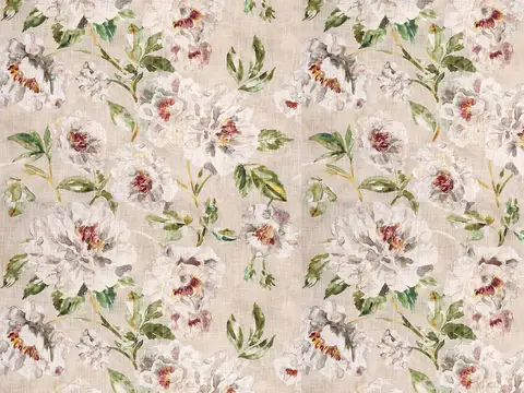 Alendel Thalia drapery fabric swatch in Primrose (0674)