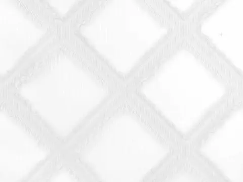 Alendel Tilly sheer fabric swatch in White (100)