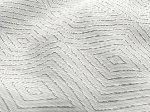 Alendel Ursa drapery fabric swatch in Milk (0131)