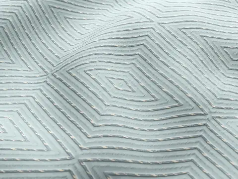 Alendel Ursa drapery fabric swatch in Surf (0896)