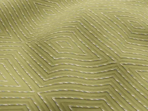 Alendel Ursa drapery fabric swatch in Grass (0937)
