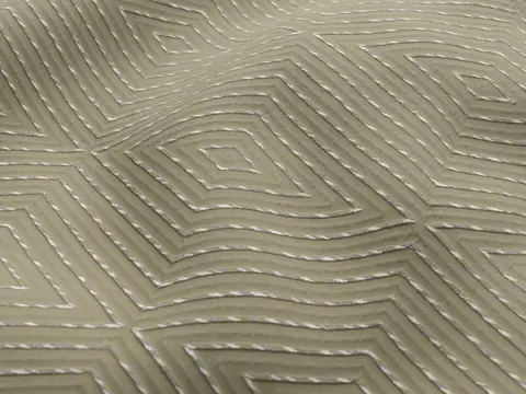 Alendel Ursa drapery fabric swatch in Pistachio (0975)