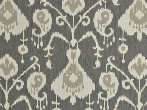 Alendel Vista drapery fabric swatch in Charcoal (419)