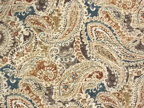 Alendel Washington drapery fabric swatch in Leather (365)