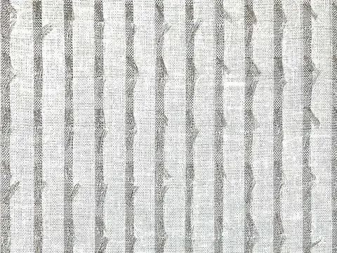 Alendel Whiskers sheer fabric swatch in Fog (440)