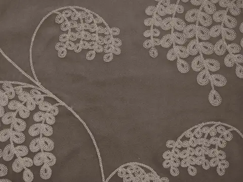 Alendel Wisdom drapery fabric swatch in Graphite (445)