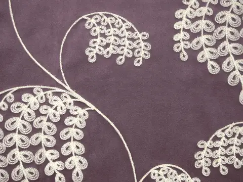 Alendel Wisdom drapery fabric swatch in Wisteria (743)