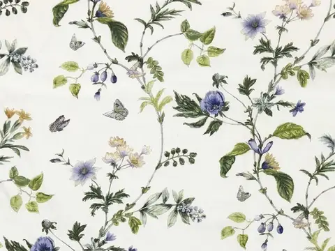 Alendel Wishful drapery fabric swatch in Violet (0739)