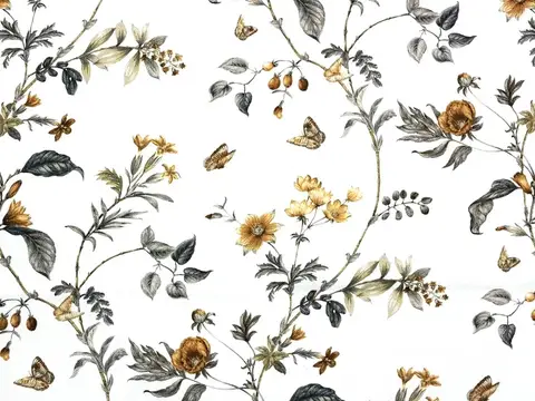 Alendel Wishful drapery fabric swatch in Oat (2001)