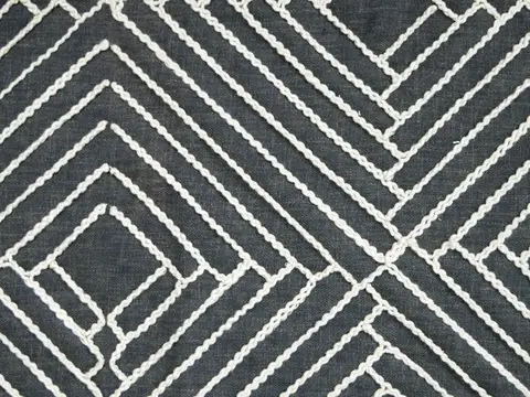 Alendel Yoga drapery fabric swatch in Slate (4074)