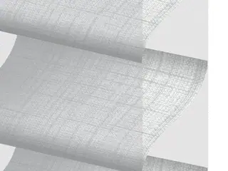 Crestron Telluride shade fabric swatch in Dove (CSF-TELLURIDE-776-LD)