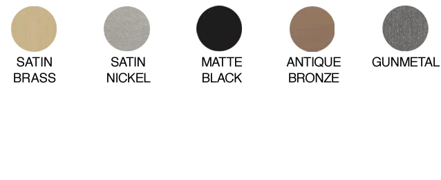 Forest Berlin square pole finish swatches