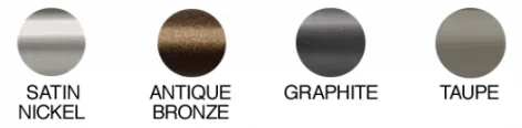 Forest Deventer Deco pole finish swatches