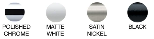 Forest Frankfurt square rail finish swatches