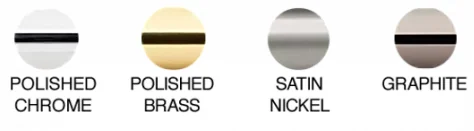 Forest Glasgow acrylic pole finish swatches