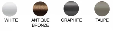 Forest Tavira outdoor traversing rod finish swatches