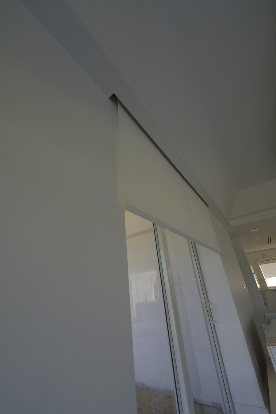 Shade edge detail following the raked gable ceiling line, Hillsboro Beach
