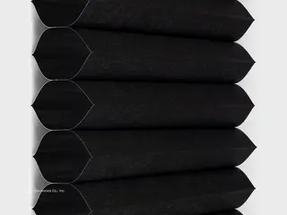 Lutron Madrid Blackout shade fabric swatch in Black (HC-MAD0-BL)