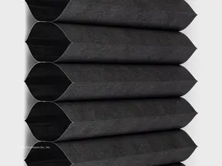 Lutron Madrid Blackout shade fabric swatch in Carbon (HC-MAD0-CB)