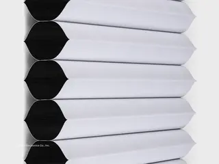 Lutron Madrid Blackout shade fabric swatch in White (HC-MAD0-WH)