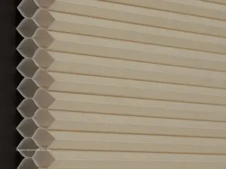 Lutron Monaco Double-Cell Light-Filtering <1% shade fabric swatch in Beige (LF-SLDC-BE)