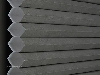 Lutron Monaco Single-Cell Light-Filtering <1% shade fabric swatch in Carbon (LF-SL-CB-V)