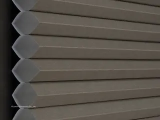 Lutron Monaco Single-Cell Light-Filtering <1% shade fabric swatch in Pebble (LF-SL-PE-V)