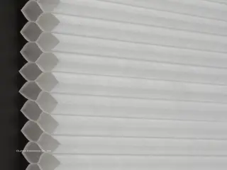 Lutron Monaco Double-Cell Light-Filtering <1% shade fabric swatch in White (LF-SLDC-WH)