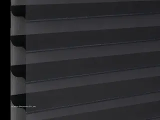Lutron Palazzo 2" Light-Filtering 0% shade fabric swatch in Black (SB-PLZO-5)
