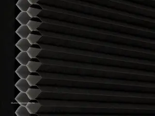 Lutron Rio Double-Cell Light-Filtering <1% shade fabric swatch in Black (LF-SLDC-BL)