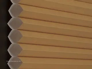 Lutron Rio Single-Cell Light-Filtering <1% shade fabric swatch in Butterscotch (LF-SL-BS)
