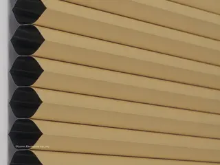 Lutron Rio Single-Cell Room-Darkening shade fabric swatch in Caramel (RD-SL-CM)