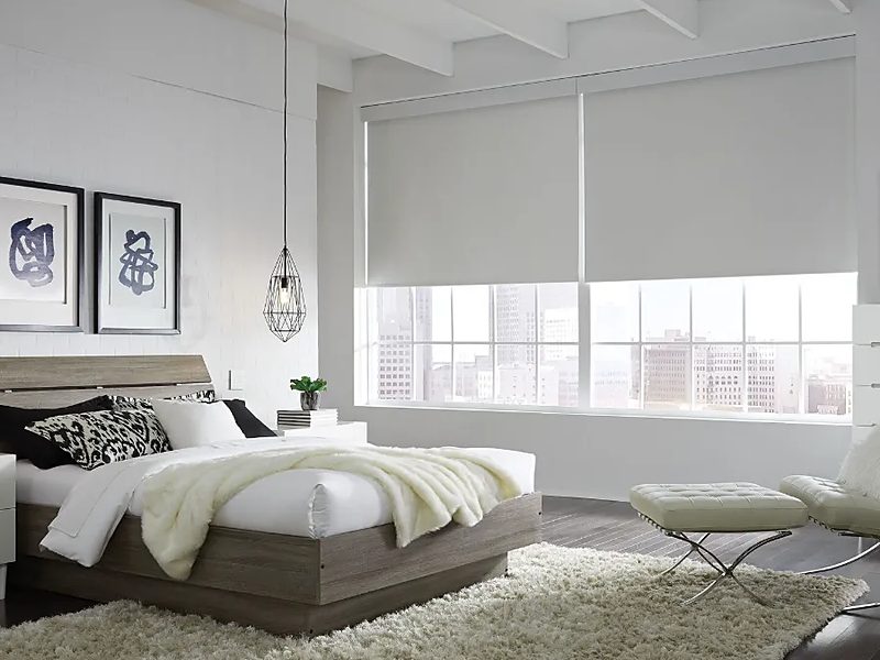 Lutron Triathlon battery-powered roller shades - Lutron product photo