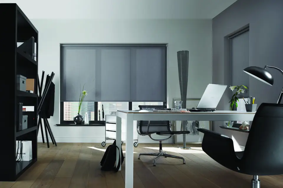 Orient FR shade fabric in a room, photo 1 of 2 from TOP Window Covering