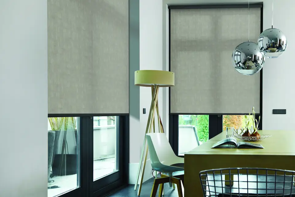 Pompei shade fabric in a room, photo 1 of 3 from TOP Window Covering