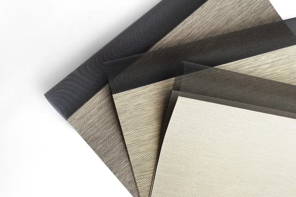 Twinlight Twist shade fabric in a room, photo 2 of 3 from TOP Window Covering