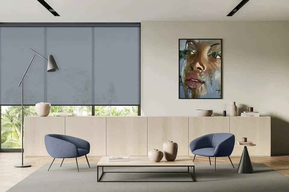Verona Plus shade fabric in a room, photo 1 of 3 from TOP Window Covering