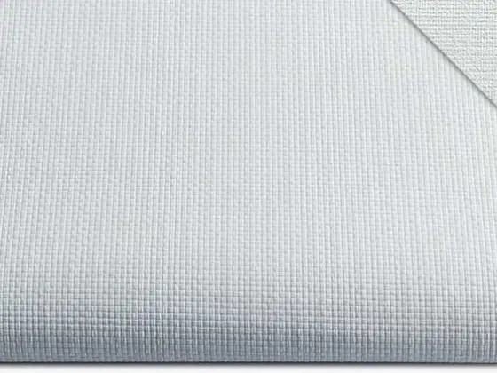 TOP C-Screen Blackout roller shade fabric swatch in Ice White (CB5-000)