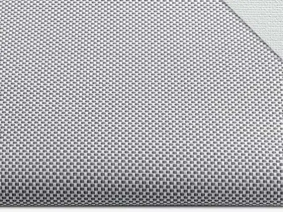 TOP C-Screen Blackout roller shade fabric swatch in White/Gray (CB5-003)