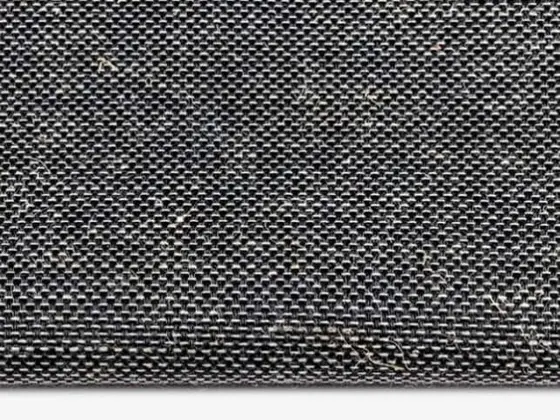 TOP C-Screen Linen 5% roller shade fabric swatch in Black (CL5-007)