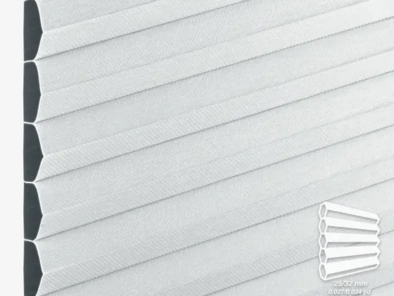 TOP Chianti Blackout honeycomb shade fabric swatch in White (82410-25/32)