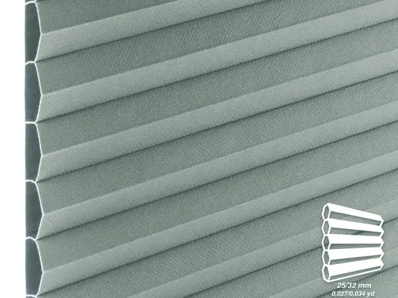 TOP Chianti Blackout honeycomb shade fabric swatch in Sage (82438-25/32)