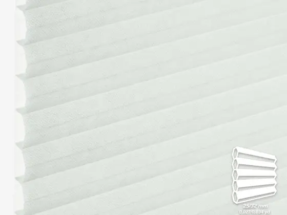 TOP Chianti Translucent honeycomb shade fabric swatch in White (82310-25/32)