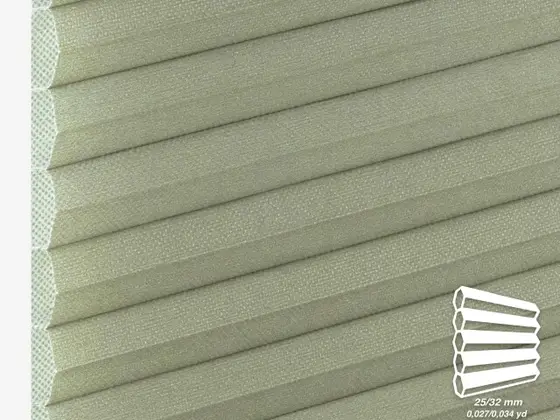 TOP Chianti Translucent honeycomb shade fabric swatch in Taupe (82337-25/32)