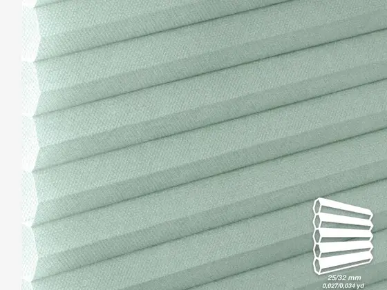 TOP Chianti Translucent honeycomb shade fabric swatch in Sage (82338-25/32)