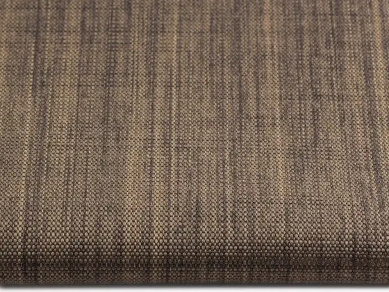 TOP Linen Look Blackout roller shade fabric swatch in Brown (47005)
