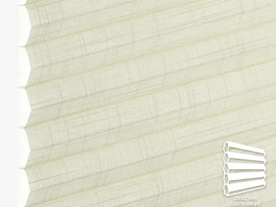 TOP Lonato Translucent honeycomb shade fabric swatch in Alabaster (92002-32)